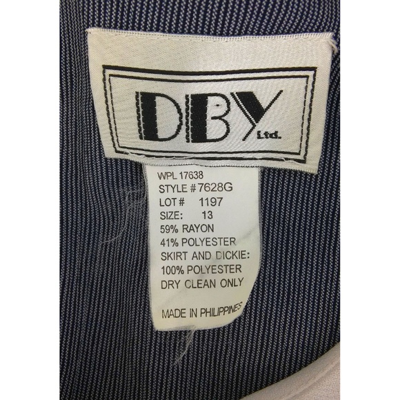 DBY Ltd Blue Layered Dress Sz 13 - Picture 4 of 5